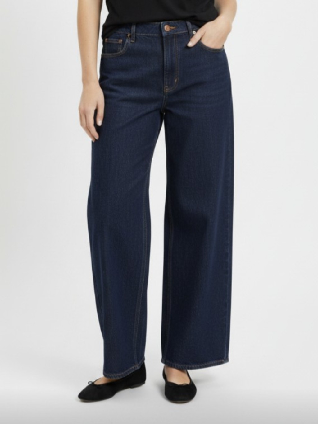 Nwot! Banana Republic! Deep Blue Ultra Wide Leg, High Waist, Gorgeous Jeans! 16